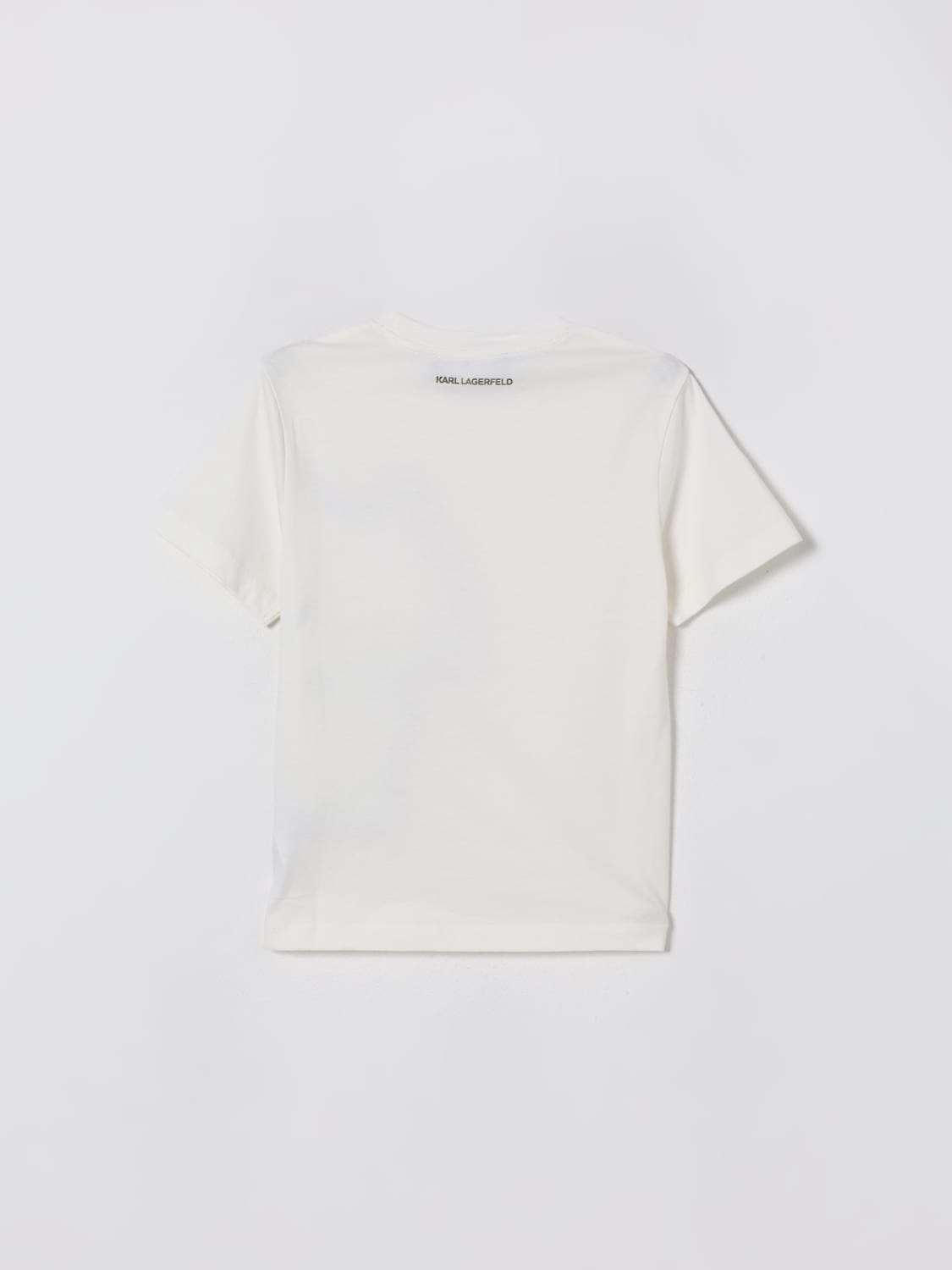 KARL LAGERFELD KIDS T-SHIRT: T-shirt kinder Karl Lagerfeld Kids, Beige - Img 2
