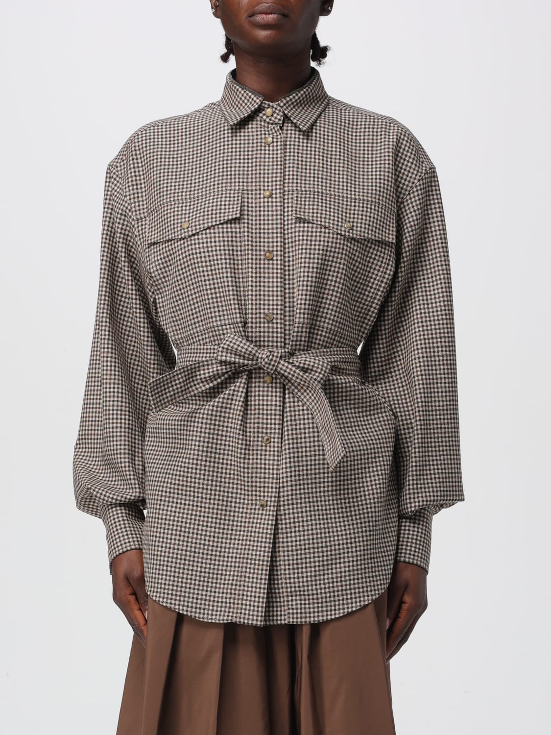 BRUNELLO CUCINELLI CAMISA: Camisa mujer Brunello Cucinelli, Beige - Img 1