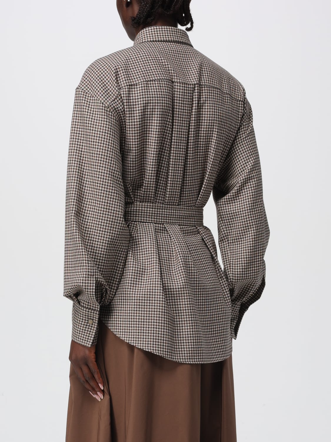 BRUNELLO CUCINELLI CAMISA: Camisa mujer Brunello Cucinelli, Beige - Img 3