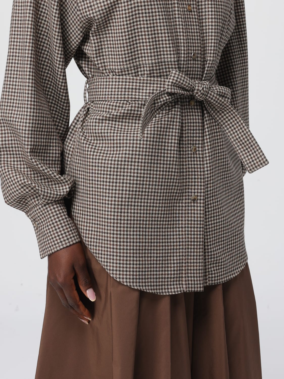 BRUNELLO CUCINELLI CAMISA: Camisa mujer Brunello Cucinelli, Beige - Img 5