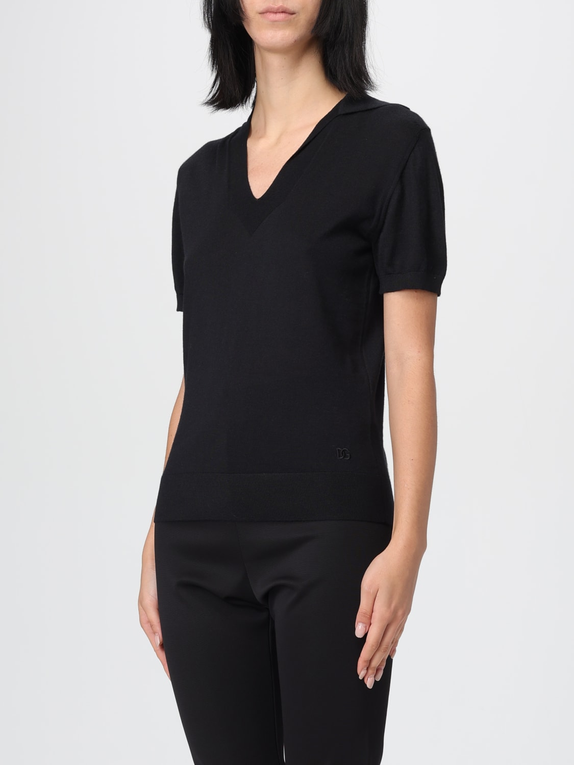 DOLCE & GABBANA POLO: Polo mujer Dolce & Gabbana, Negro - Img 4