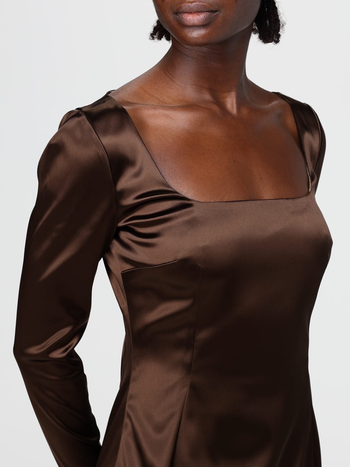 DOLCE & GABBANA ROBE: Robes femme Dolce & Gabbana, Marron - Img 4