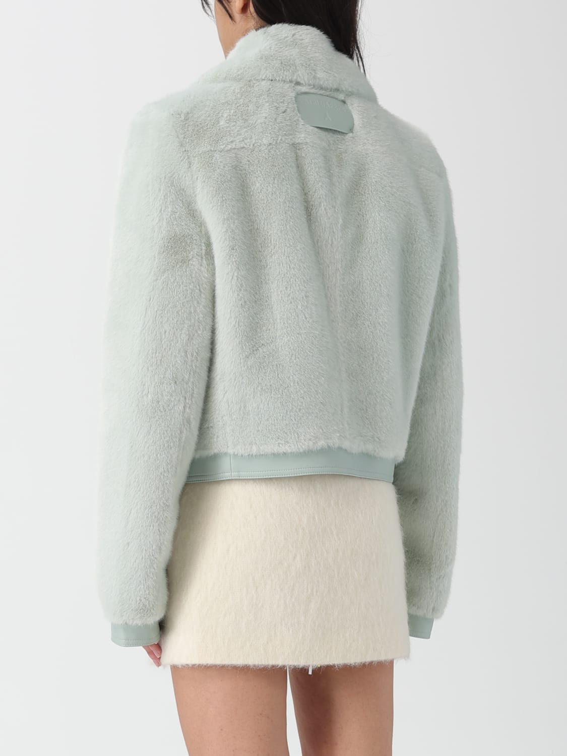 PATRIZIA PEPE FUR COAT: Jacket woman Patrizia Pepe, Grey - Img 2