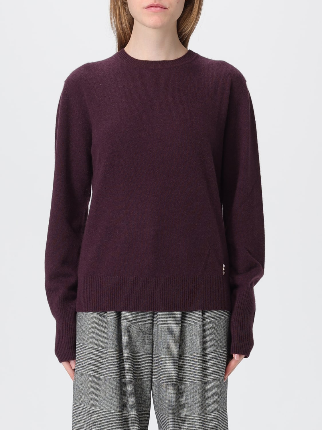 PATRIZIA PEPE MAGLIA: Maglia in cashmere Patrizia Pepe, Viola - Img 1