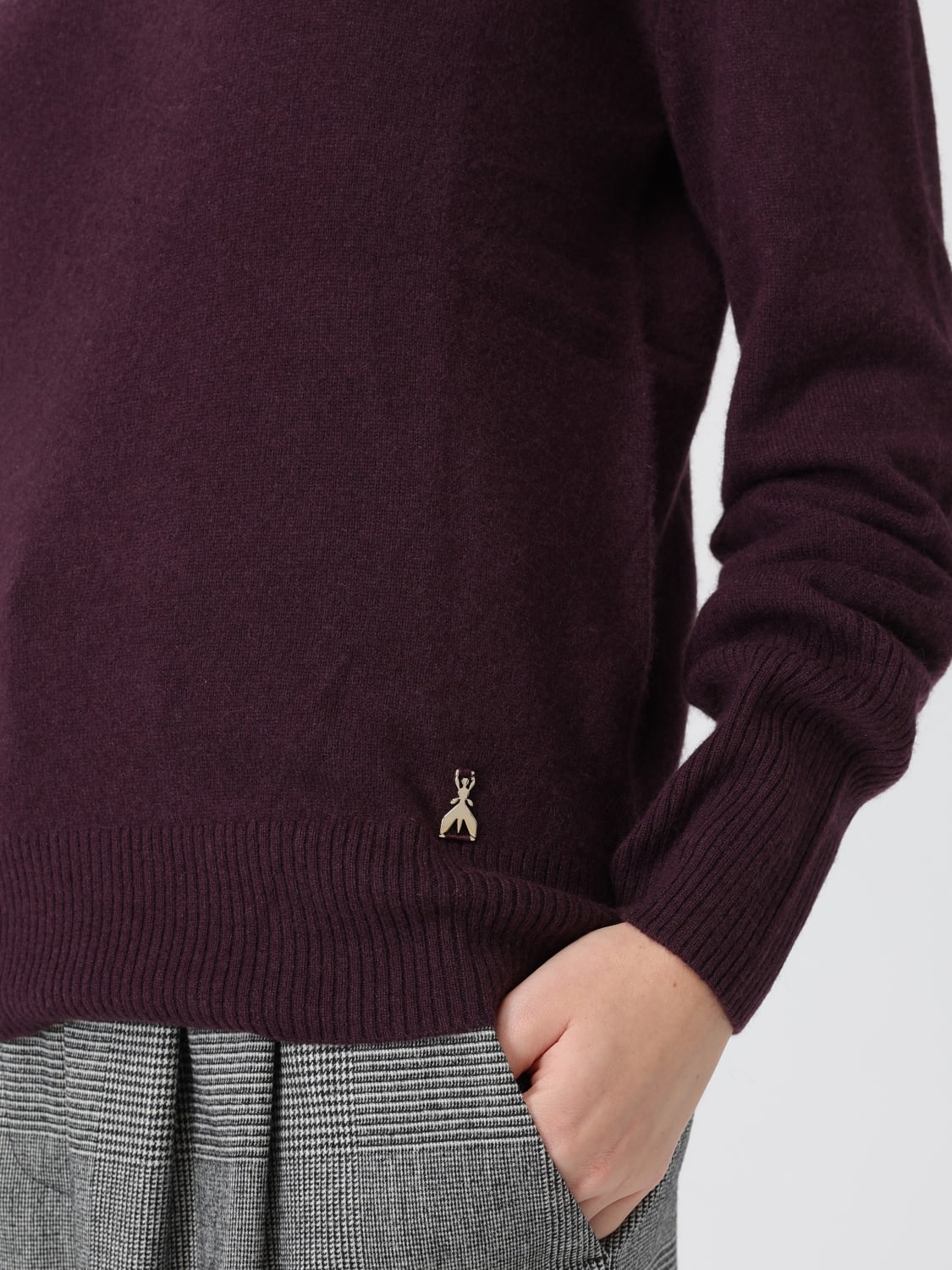 PATRIZIA PEPE MAGLIA: Maglia in cashmere Patrizia Pepe, Viola - Img 3