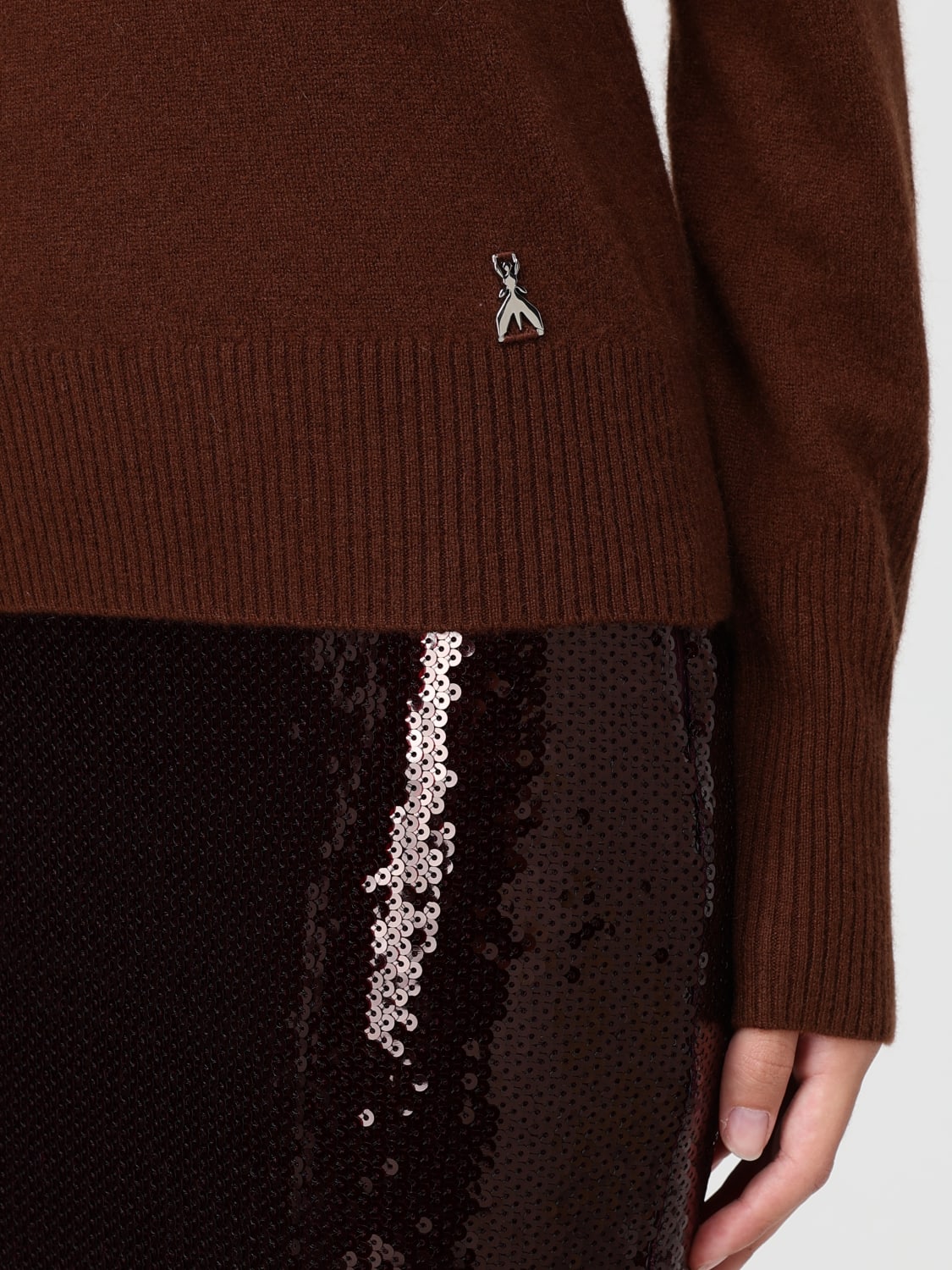 PATRIZIA PEPE PULLOVER: Pullover damen Patrizia Pepe, Braun - Img 4