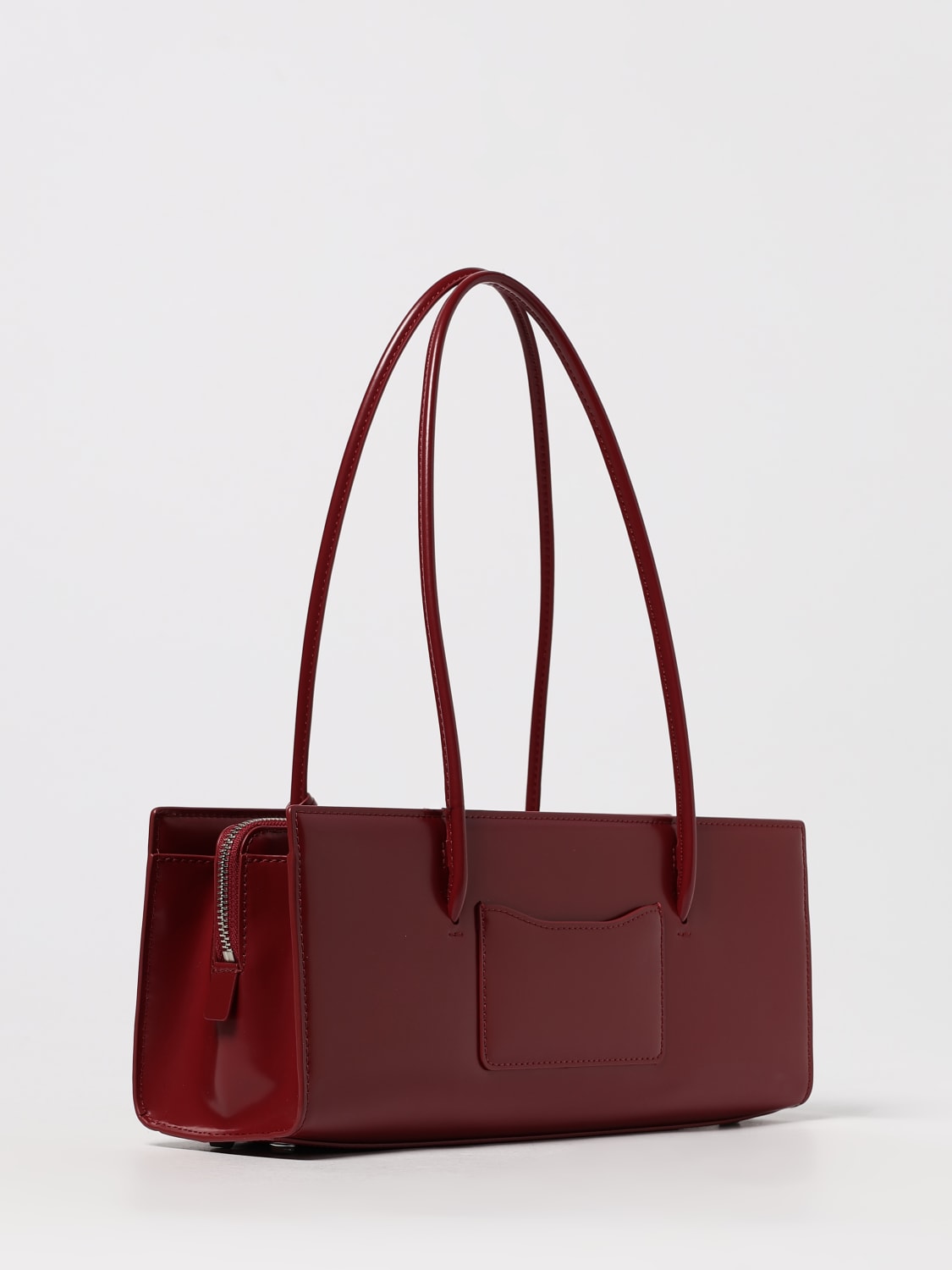 MARC JACOBS BORSA A SPALLA: Borsa The Glam Mirror Satchel in pelle spazzolata Marc Jacobs, Blue - Img 2