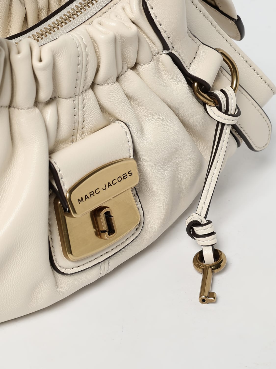 MARC JACOBS BORSA MINI: Borsa Christina Small Marc Jacobs in pelle , Bianco - Img 3