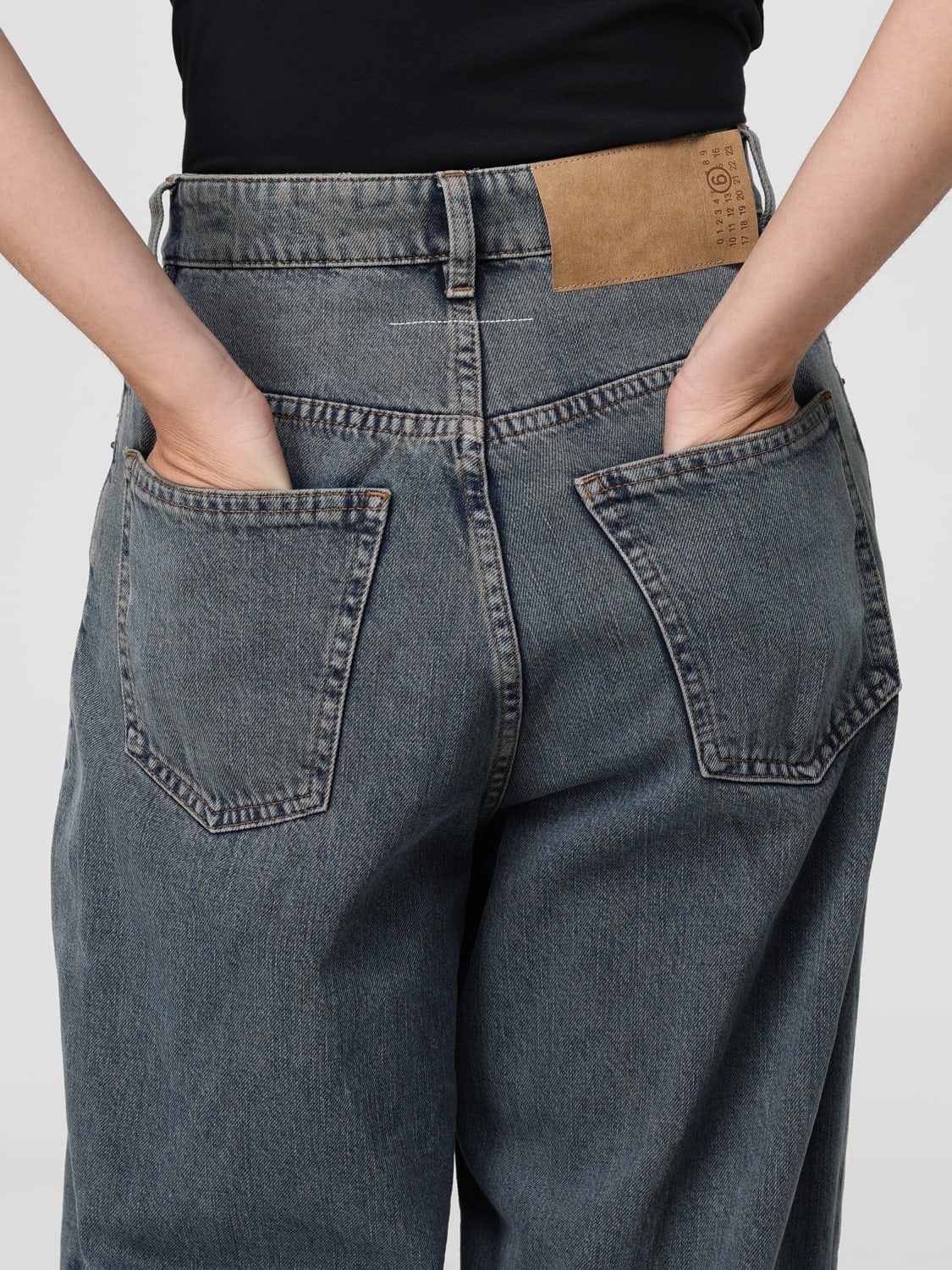 MM6 MAISON MARGIELA JEANS: Jeans woman Mm6 Maison Margiela, Grey - Img 5