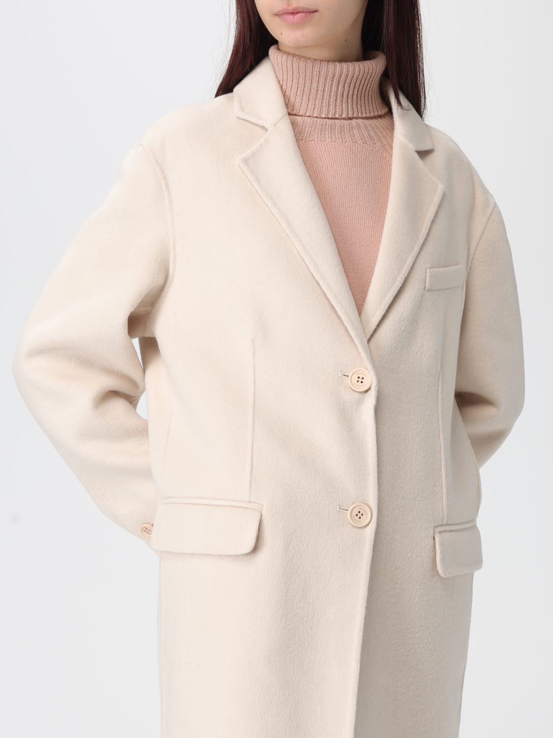 TWINSET ABRIGO: Abrigo mujer Twinset, Blanco - Img 4