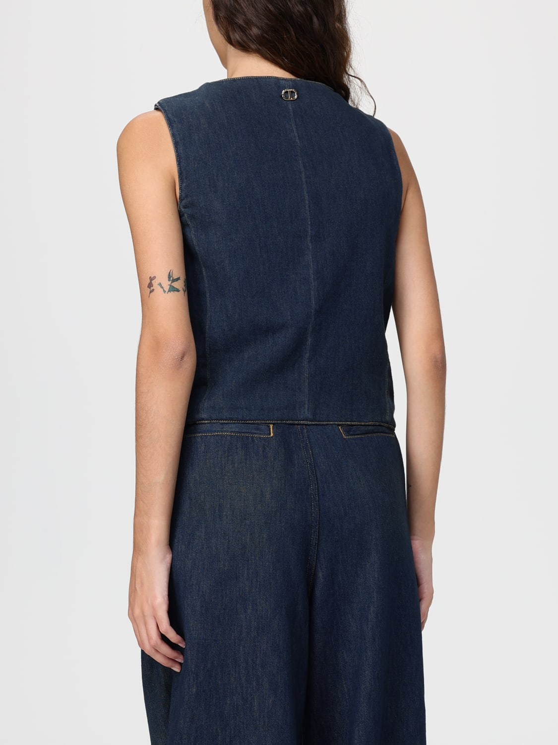 TWINSET WESTE: Weste damen Twinset, Blau - Img 3