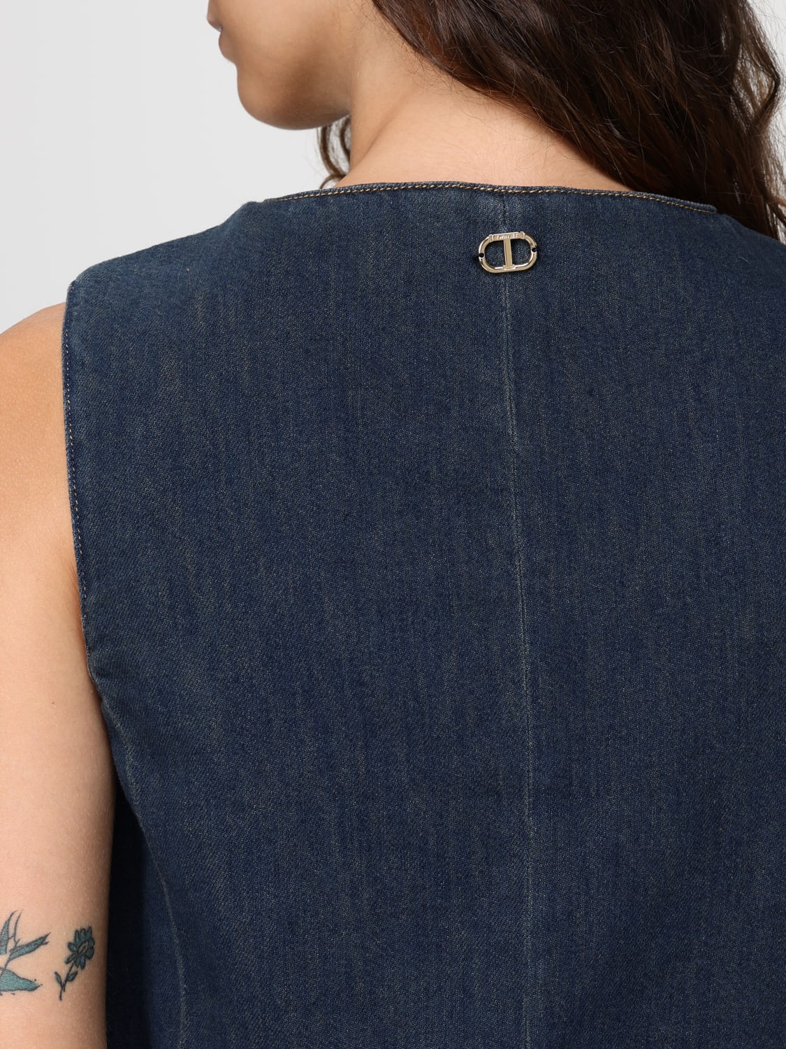 TWINSET WESTE: Weste damen Twinset, Blau - Img 4