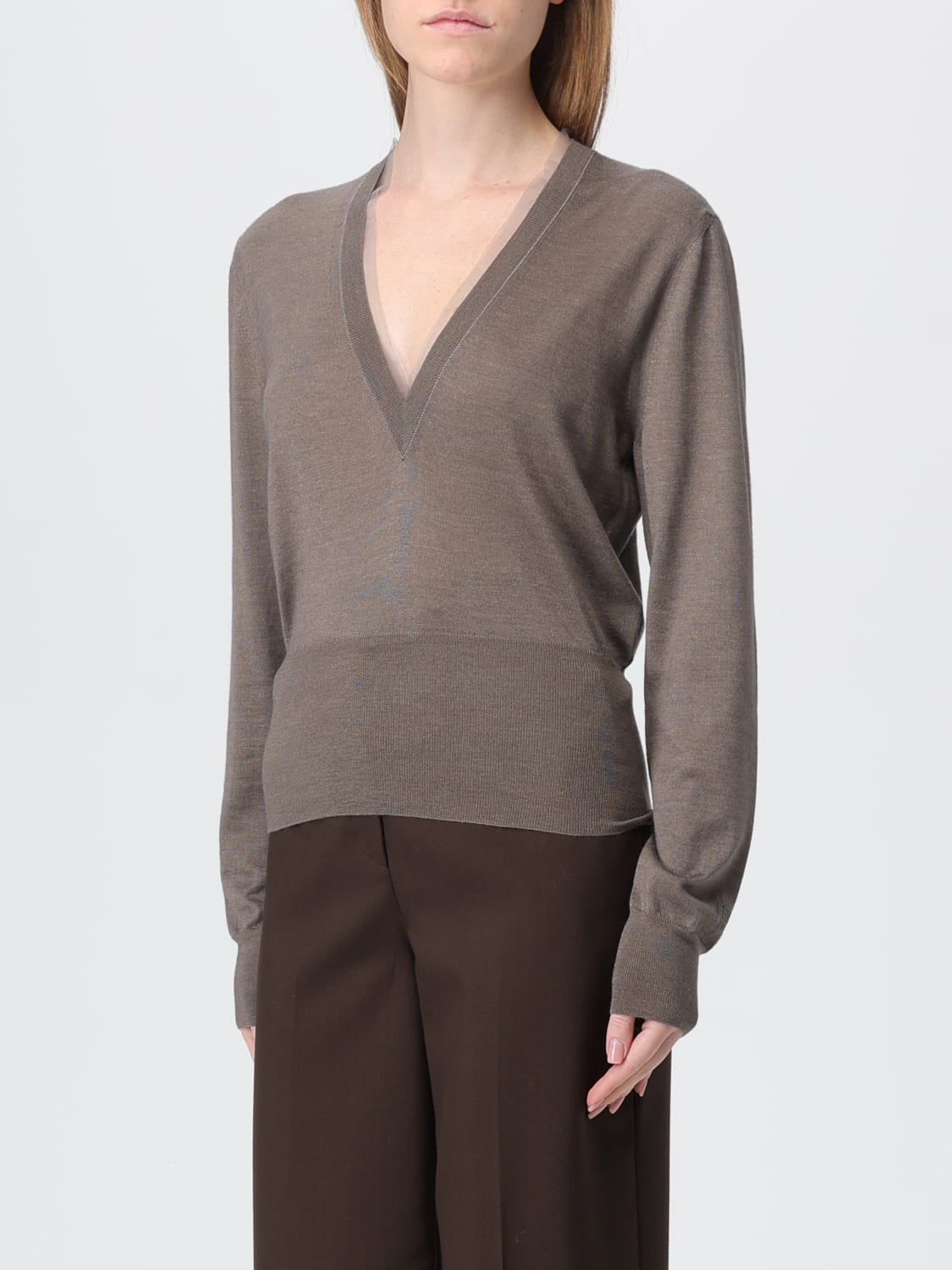 FENDI SWEATER: Sweater woman Fendi, Brown - Img 3