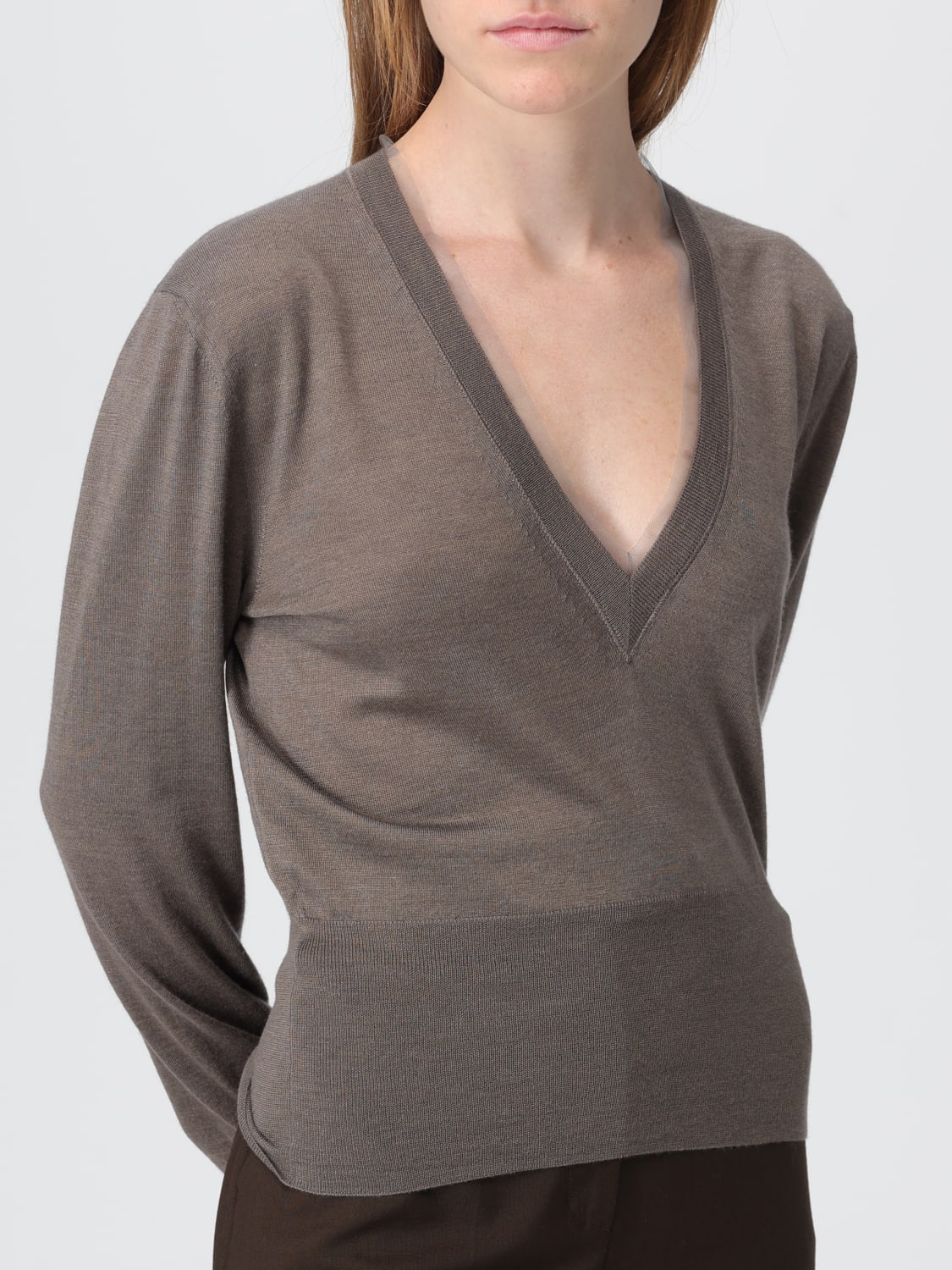 FENDI SWEATER: Sweater woman Fendi, Brown - Img 4