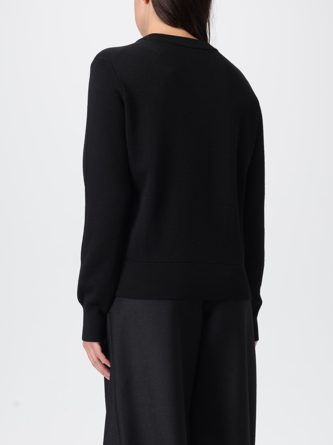 AMI PARIS SWEATER: Ami Paris women's cardigan, Black - Img 2