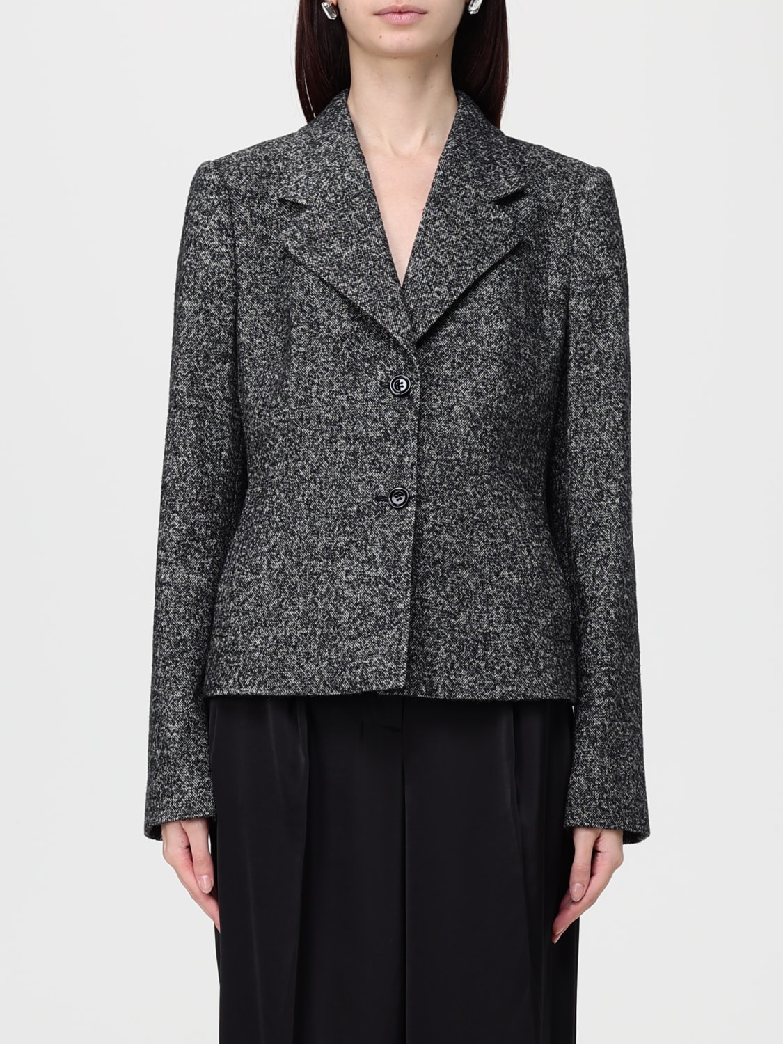 DOLCE & GABBANA JACKET: Blazer woman Dolce & Gabbana, Grey - Img 1