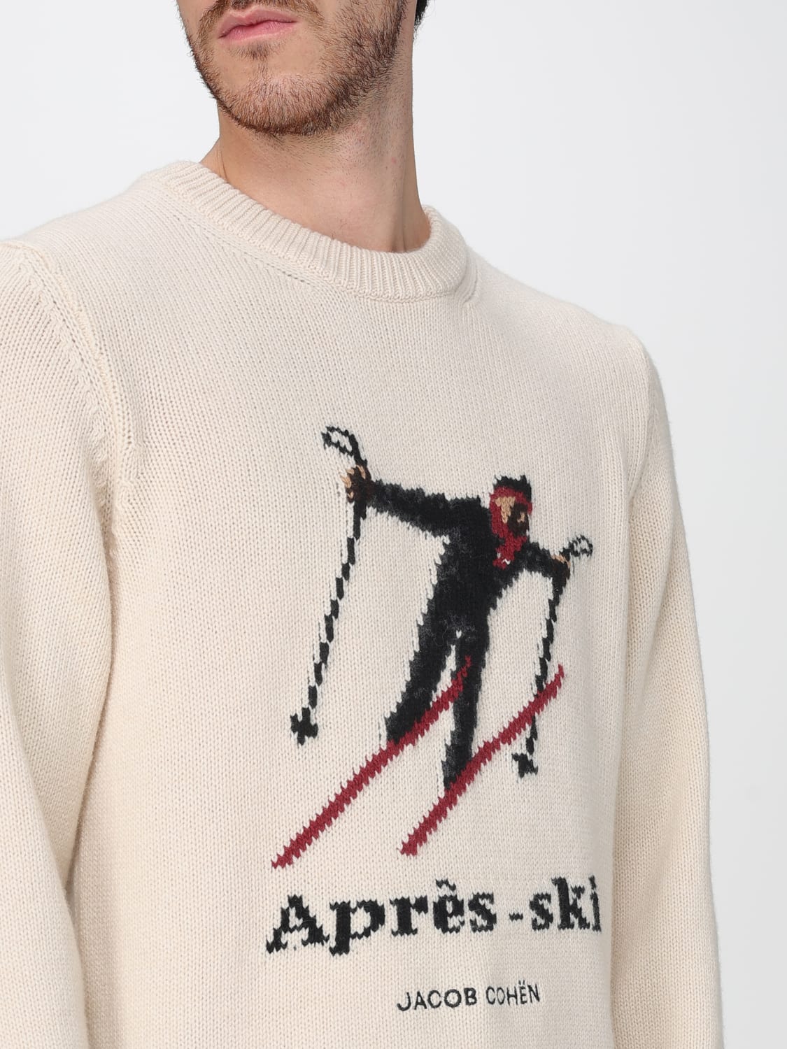 JACOB COHEN PULLOVER: Pullover herren Jacob Cohen, Yellow Cream - Img 3