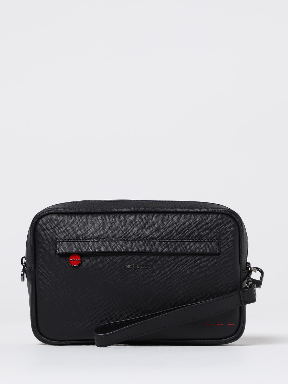 KITON BRIEFCASE: Pocket square men Kiton, Black - Img 1