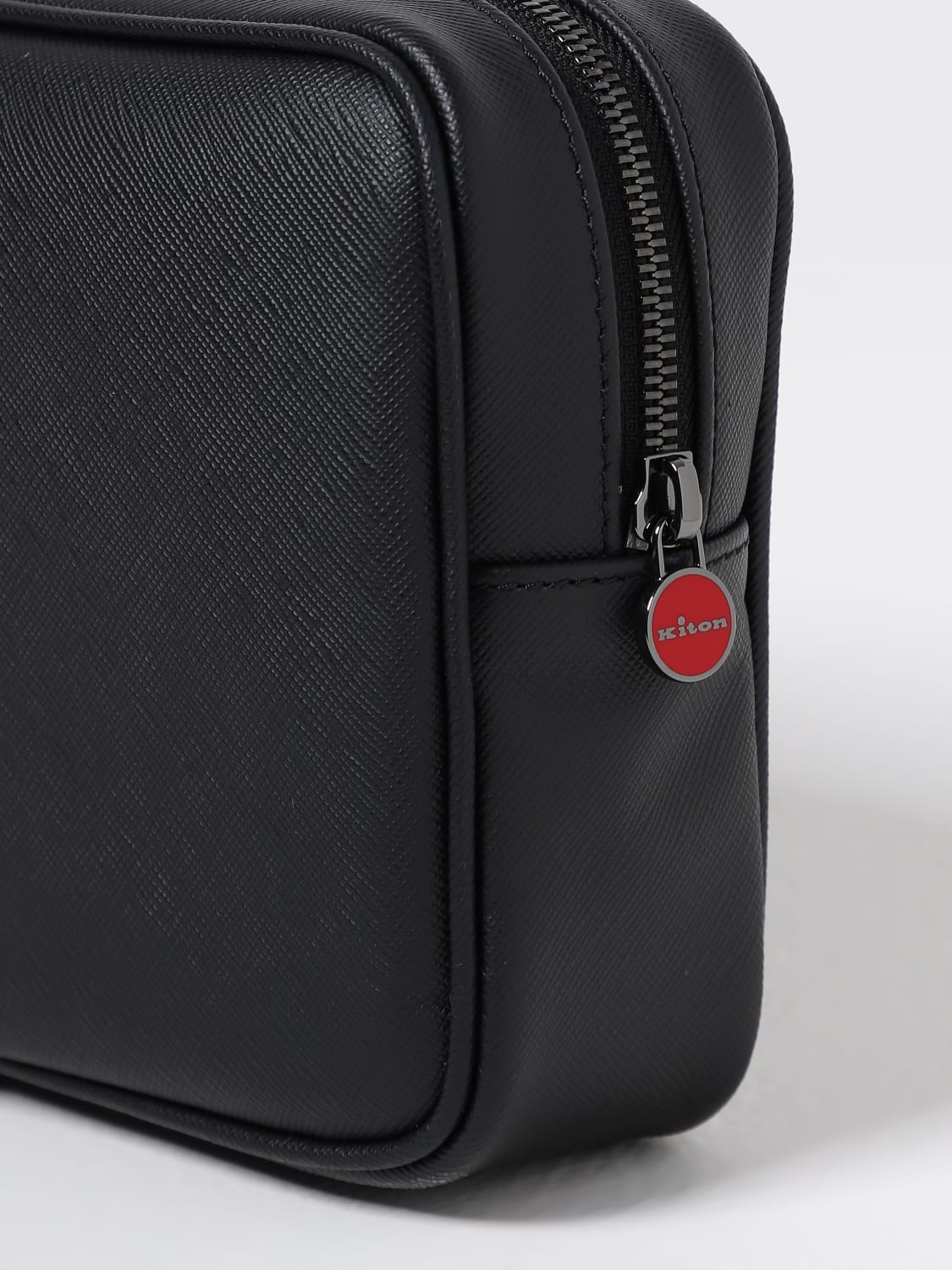 KITON BRIEFCASE: Pocket square men Kiton, Black - Img 3