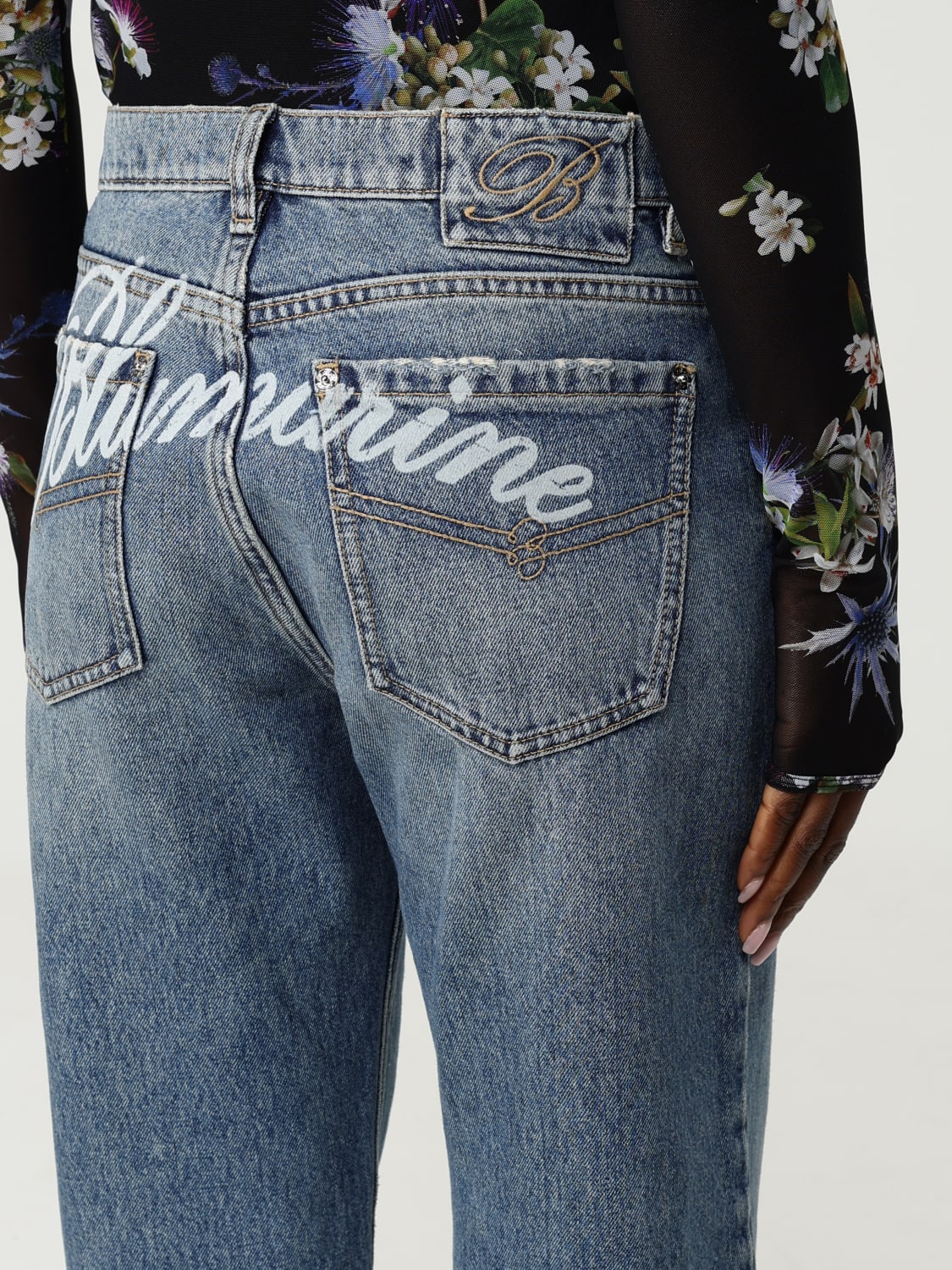 BLUMARINE JEANS: Jeans woman Blumarine, Ice - Img 5