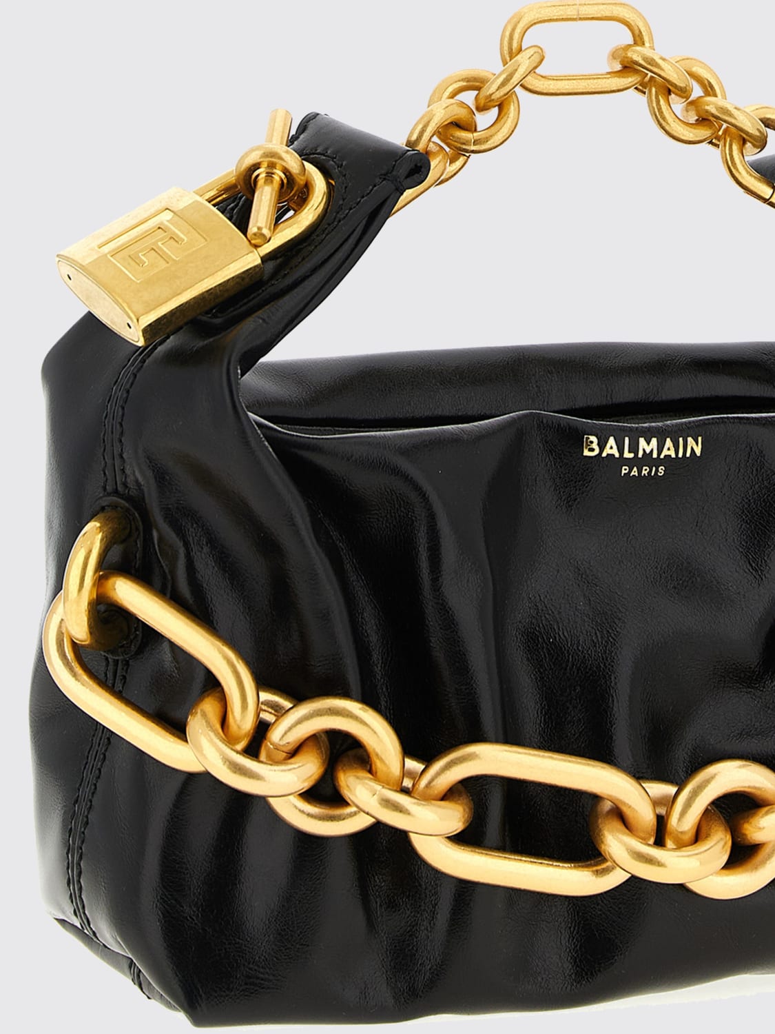 BALMAIN HANDBAG: Shoulder bag woman Balmain, Black - Img 3