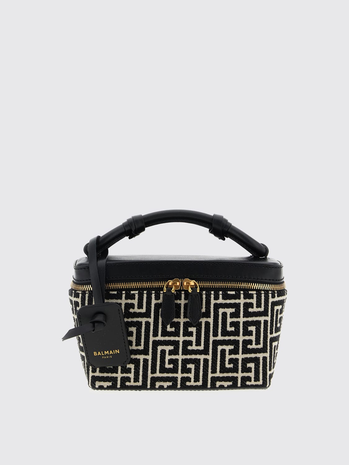 BALMAIN MINI BAG: Shoulder bag woman Balmain, Black - Img 1