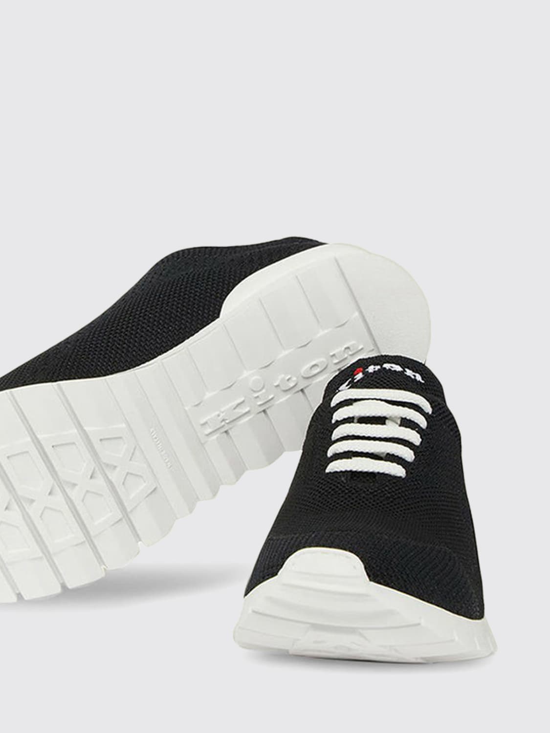 KITON SNEAKERS: Sneakers men Kiton, Black 1 - Img 3