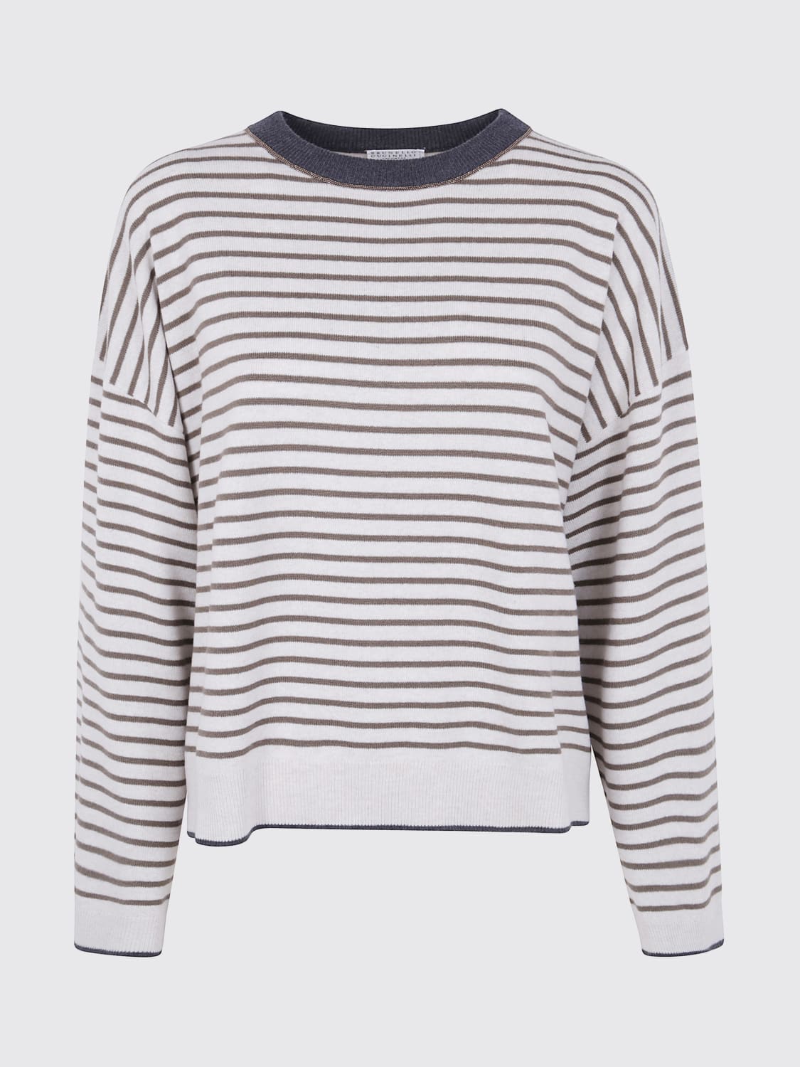 BRUNELLO CUCINELLI PULL: Pull femme Brunello Cucinelli, Ivoir - Img 1