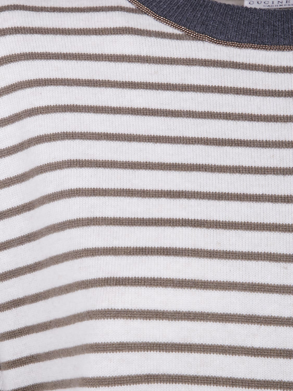 BRUNELLO CUCINELLI PULL: Pull femme Brunello Cucinelli, Ivoir - Img 3