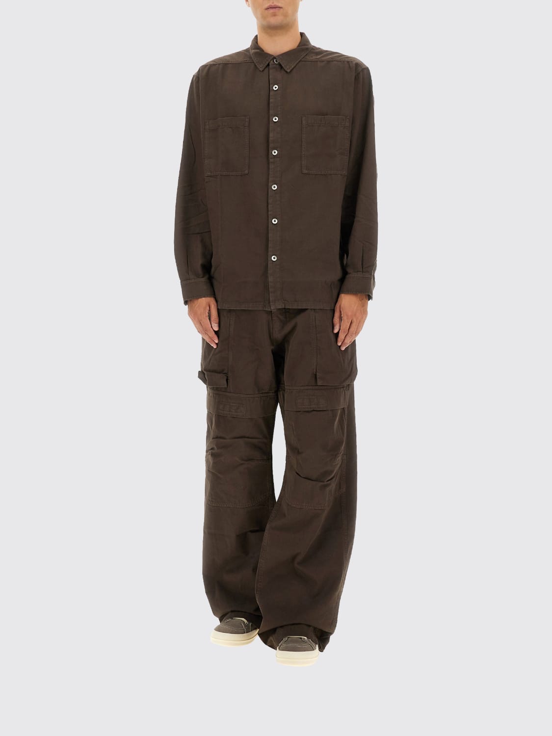 RICK OWENS DRKSHDW PANTALON: Pantalon homme Rick Owens Drkshdw, Marron - Img 2
