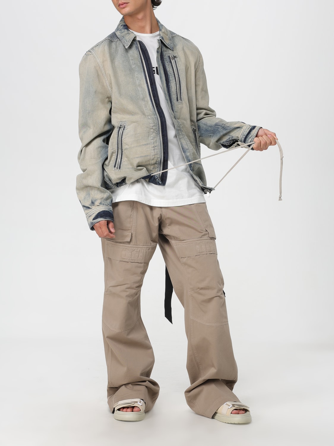 RICK OWENS DRKSHDW PANTALON: Pantalon homme Rick Owens Drkshdw, Perle - Img 2