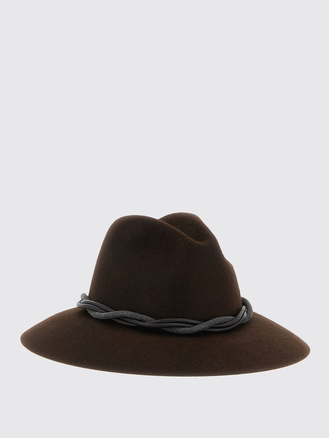 BRUNELLO CUCINELLI SOMBRERO: Sombrero mujer Brunello Cucinelli, Marrón - Img 2