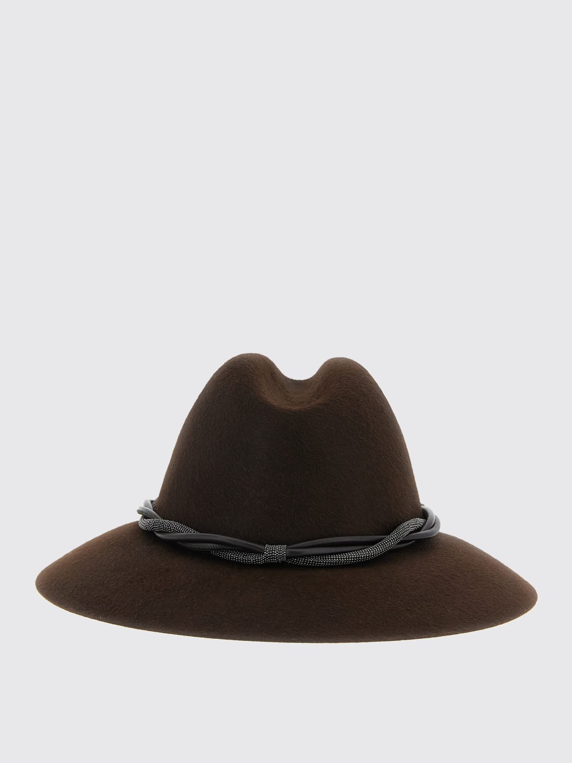 BRUNELLO CUCINELLI SOMBRERO: Sombrero mujer Brunello Cucinelli, Marrón - Img 3