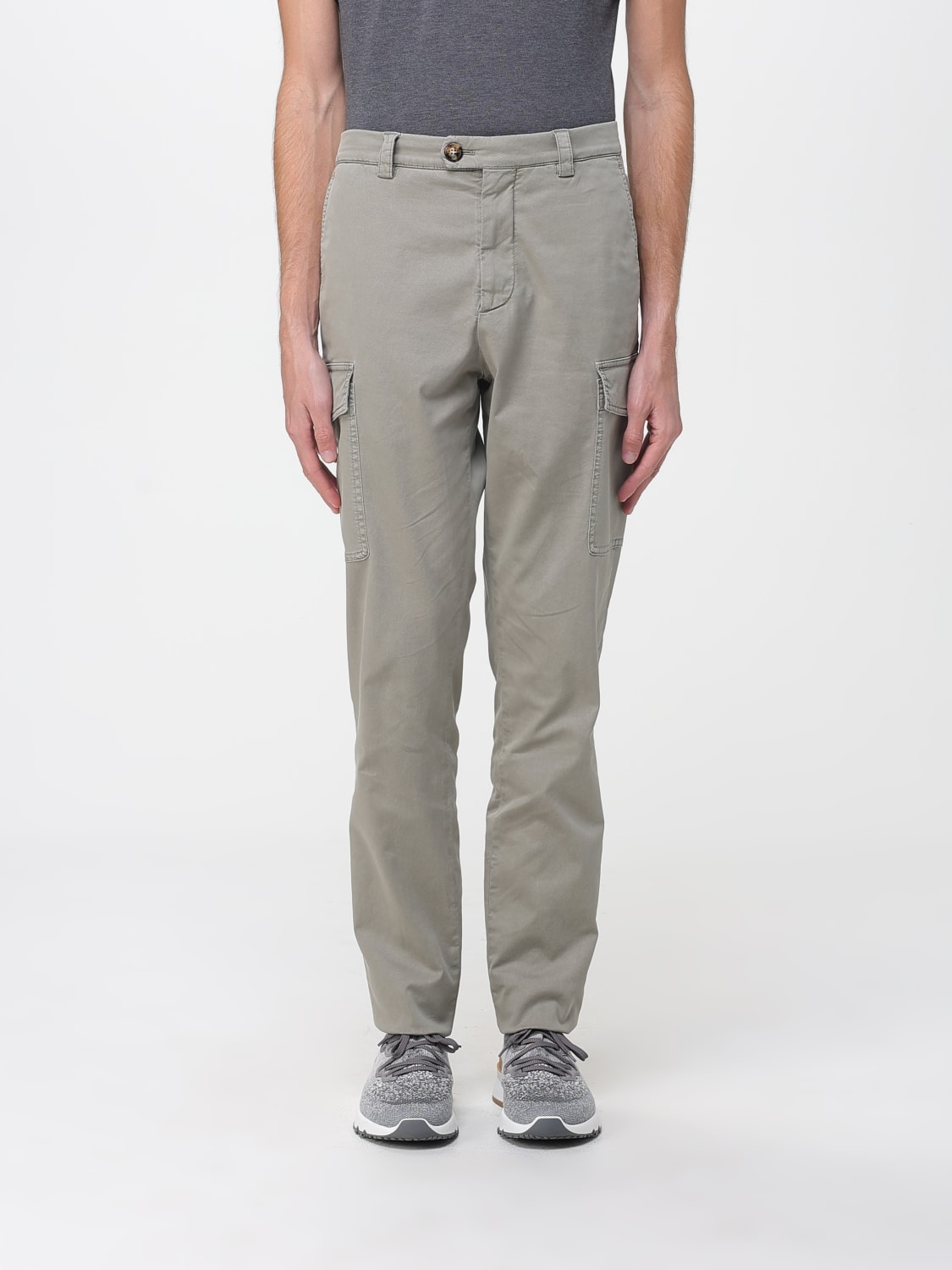 BRUNELLO CUCINELLI PANTS: Pants men Brunello Cucinelli, Kaki - Img 1