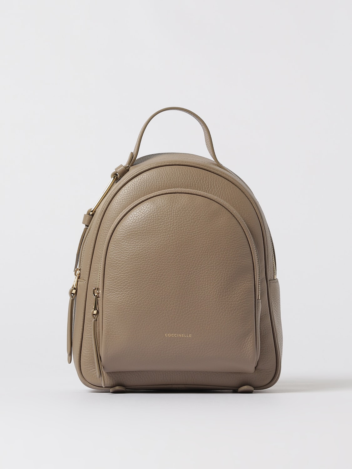 COCCINELLE SAC À DOS: Sac à dos femme Coccinelle, Beige - Img 1