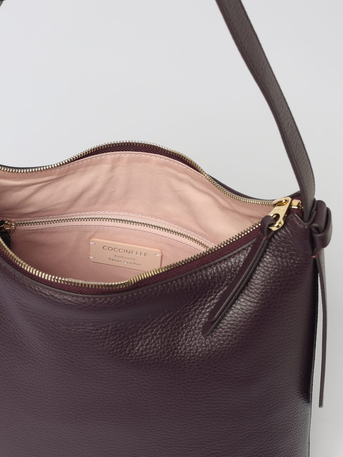 COCCINELLE SHOULDER BAG: Handbag woman Coccinelle, Plum - Img 3