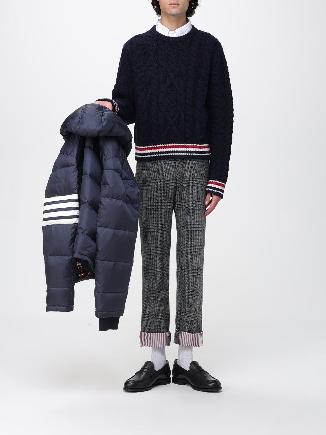 THOM BROWNE 毛衣: 毛衣 男士 Thom Browne, 蓝色 - Img 2