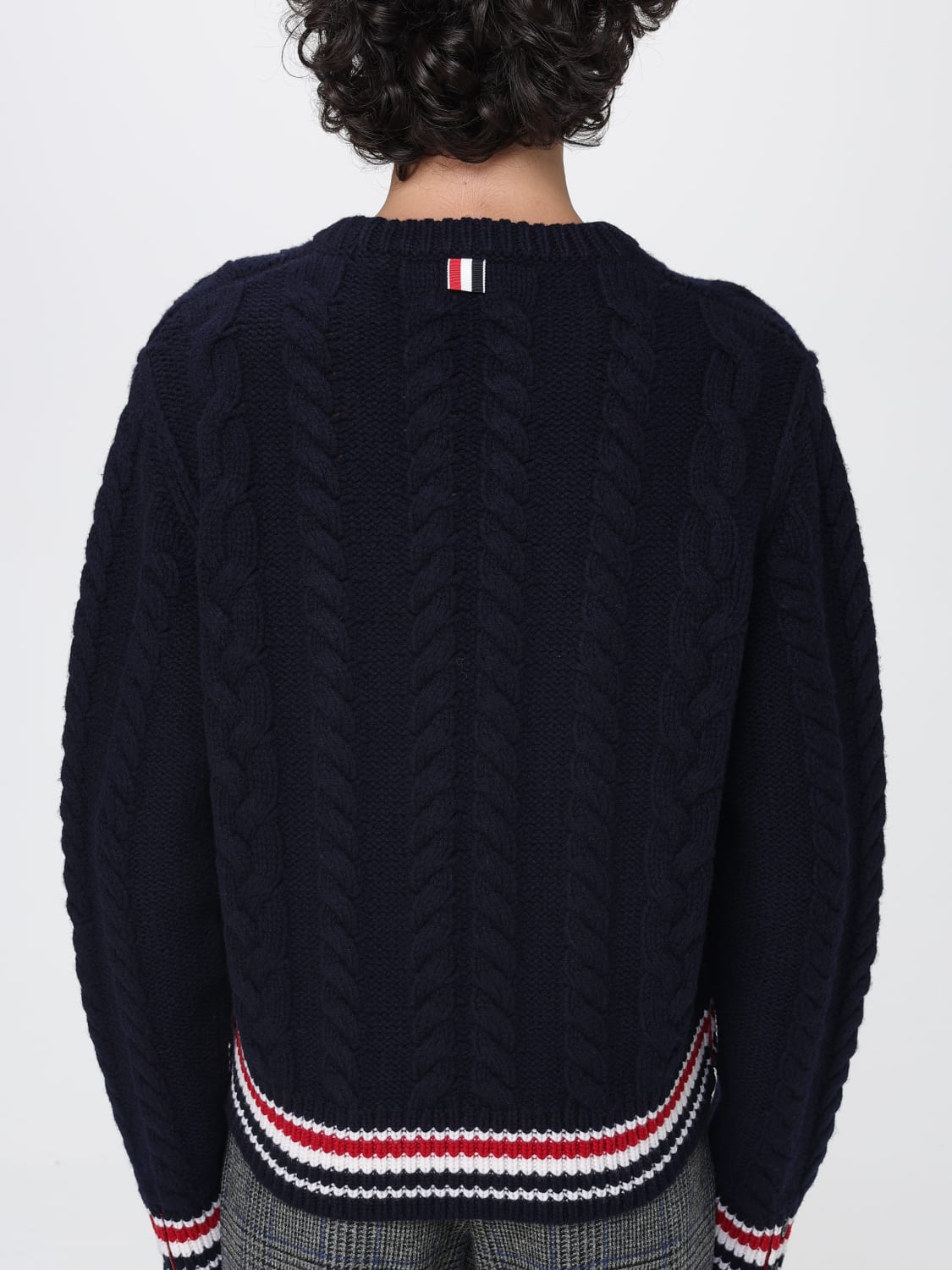 THOM BROWNE 毛衣: 毛衣 男士 Thom Browne, 蓝色 - Img 5