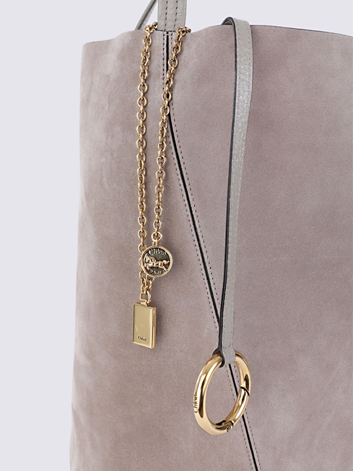 CHLOÉ SAC À MAIN: Sac porté main femme ChloÉ, Gris - Img 4