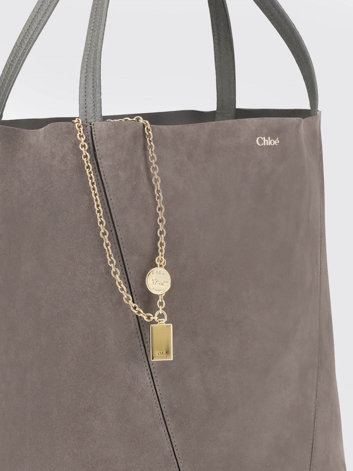 CHLOÉ SAC À MAIN: Sac porté main femme ChloÉ, Glace - Img 3