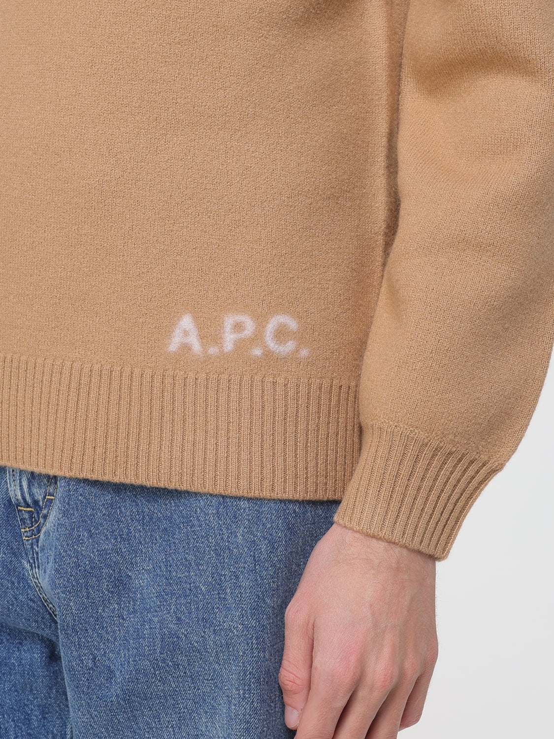 A.P.C. SWEATER: Sweater men A.P.C., Brown - Img 3