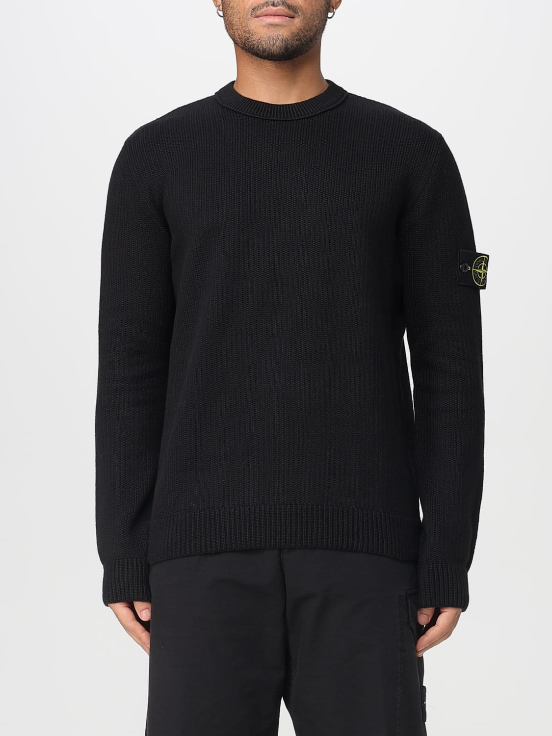 STONE ISLAND PULLOVER: Pullover herren Stone Island, Schwarz - Img 1