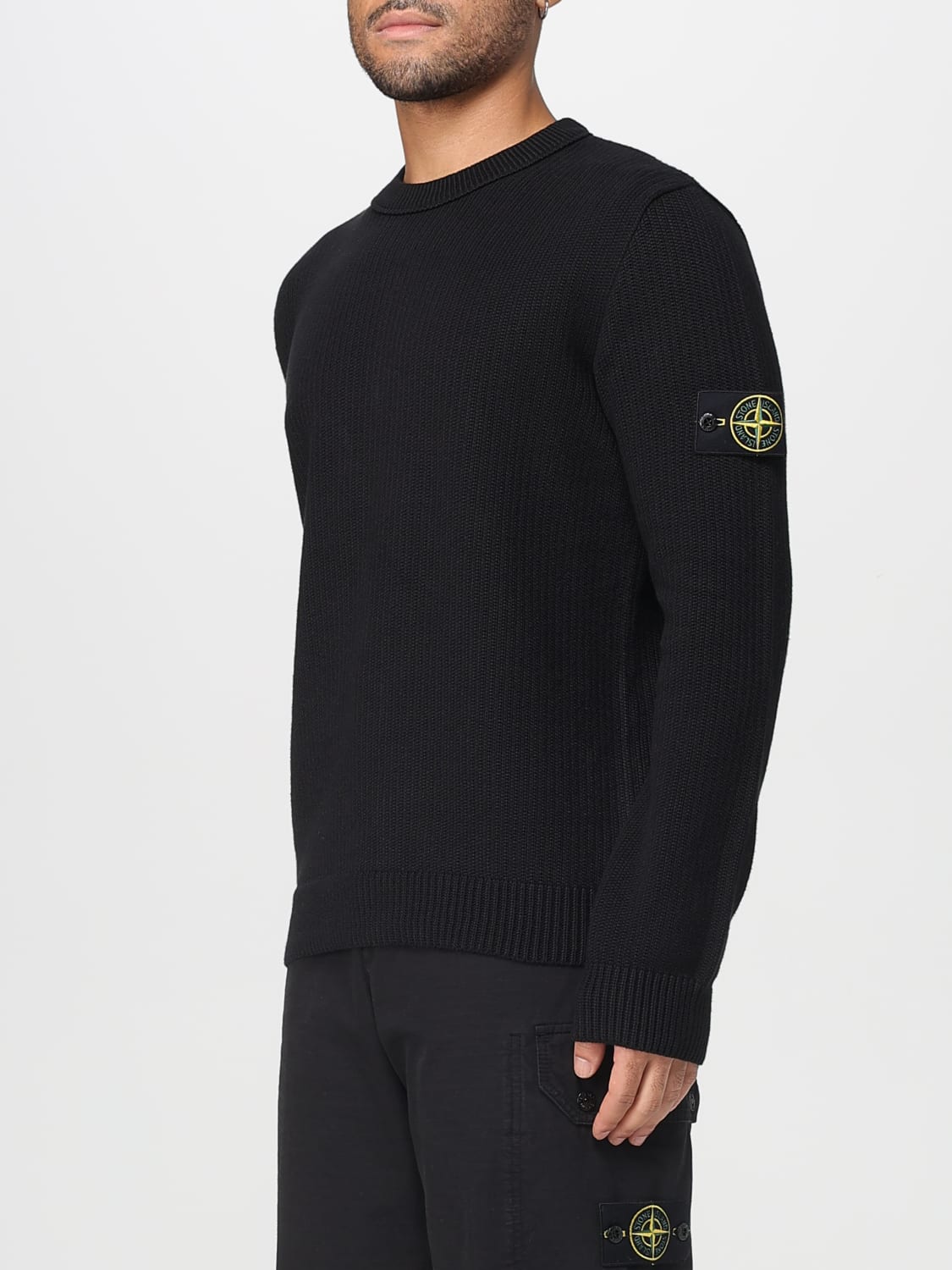 STONE ISLAND PULLOVER: Pullover herren Stone Island, Schwarz - Img 4