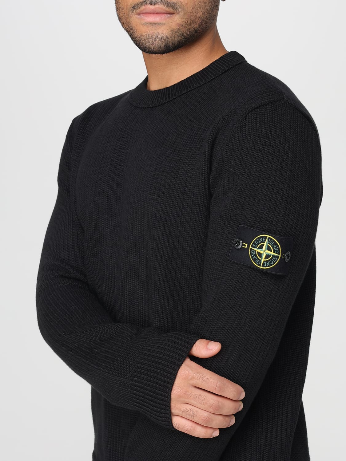 STONE ISLAND PULLOVER: Pullover herren Stone Island, Schwarz - Img 5
