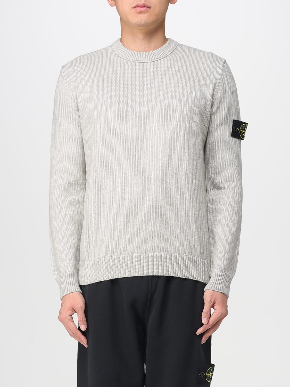 STONE ISLAND SWEATER: Sweater men Stone Island, Grey - Img 1