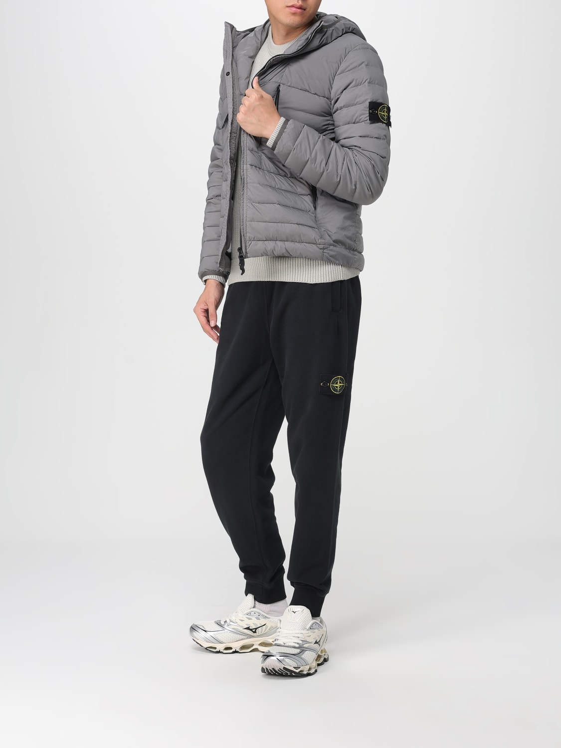 STONE ISLAND SWEATER: Sweater men Stone Island, Grey - Img 2