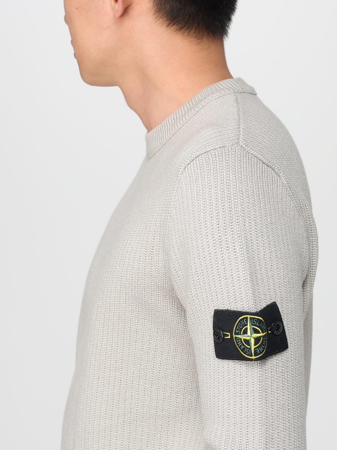 STONE ISLAND SWEATER: Sweater men Stone Island, Grey - Img 5
