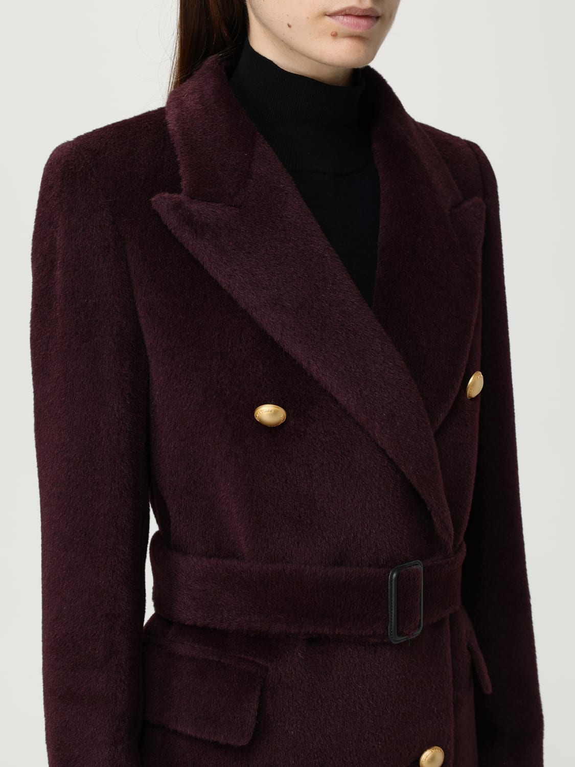 TAGLIATORE MANTEL: Mantel damen Tagliatore, Burgunderrot - Img 4