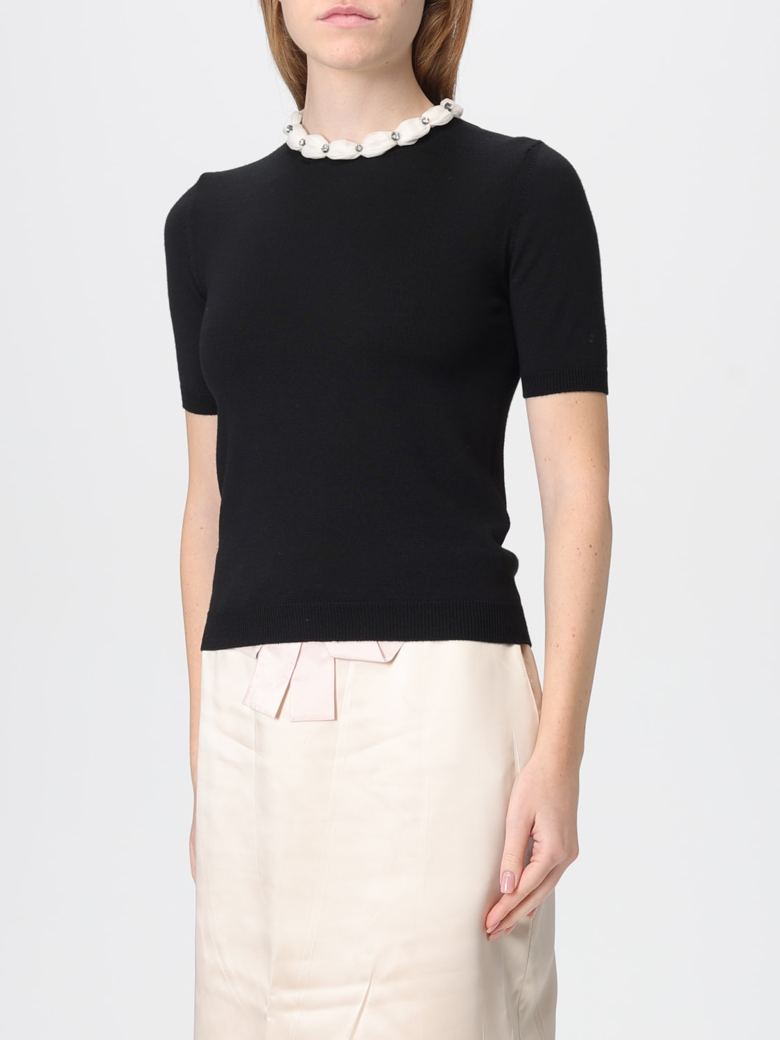 VALENTINO JERSEY: Jersey mujer Valentino, Negro - Img 4