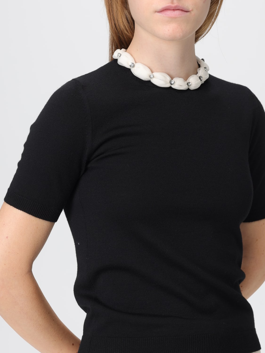 VALENTINO JERSEY: Jersey mujer Valentino, Negro - Img 5